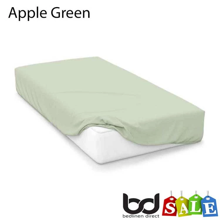 Apple Green 200 Count Polycotton Percale Bedding Apple Green 200 Count Polycotton Percale Bedding -Bed Linings Shop apple green 200 count polycotton percale fitted sheets