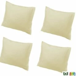4 Pack Cotton Pillowcases -Bed Linings Shop belledorm 4 pack pillowcases ivory
