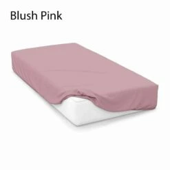 4FT Crease Resistant Polycotton Percale Fitted Sheets -Bed Linings Shop belledorm blush pink 4ft20200 polycotton percale fitted sheet