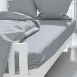 15" Deep 200 Count Polycotton Percale Fitted Sheets -Bed Linings Shop belledorm grey 200 count polycotton percale extra deep fitted sheets