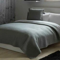 Crompton Quilted Throws And Bed Runners -Bed Linings Shop belledorm grey crompton bedspreads