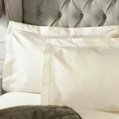 Bed Linings Shop -Bed Linings Shop belledorm ivory 1000 thread count egyptian cotton oxford pillowcases