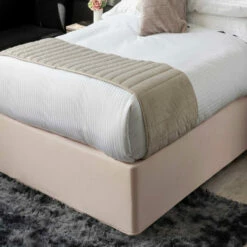 Jersey Cotton Divan Base Wraps -Bed Linings Shop belledorm pink jersey cotton divan base wraps