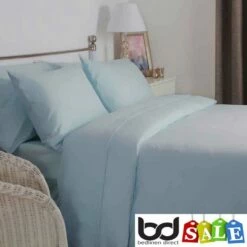 Brushed Cotton Flannelette Duvet Covers -Bed Linings Shop blue brushed cotton duvet cover 1
