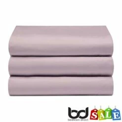 Blush Pink 200 Count Polycotton Percale Bedding -Bed Linings Shop blush pink 200 thread count polycotton percale flat sheet