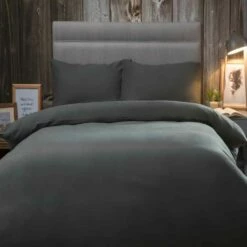 15" Deep Brushed Cotton Flannelette Fitted Sheets 4 15" Deep Brushed Cotton Flannelette Fitted Sheets -Bed Linings Shop charcoal brushed cotton extra deep fitted sheets