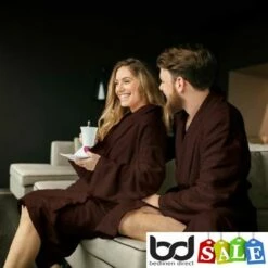 Madison Hotel Cotton Bath Robes -Bed Linings Shop chocolate hotel quality cotton bath robes