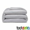 Cloud 200 Count Polycotton Percale Bedding -Bed Linings Shop cloud grey 200 count polycotton duvet cover