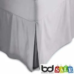 Polycotton Bed Valances 7 Polycotton Bed Valances -Bed Linings Shop cloud grey polycotton percale valances