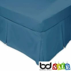 Polycotton Bed Valances 15 Polycotton Bed Valances -Bed Linings Shop cobalt blue polycotton percale valances