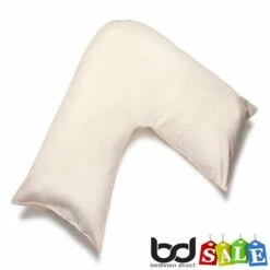 Cream 200 Count Polycotton Percale Bedding -Bed Linings Shop cream 200 thread count polycotton percale v shape orthopaedic pillowcase