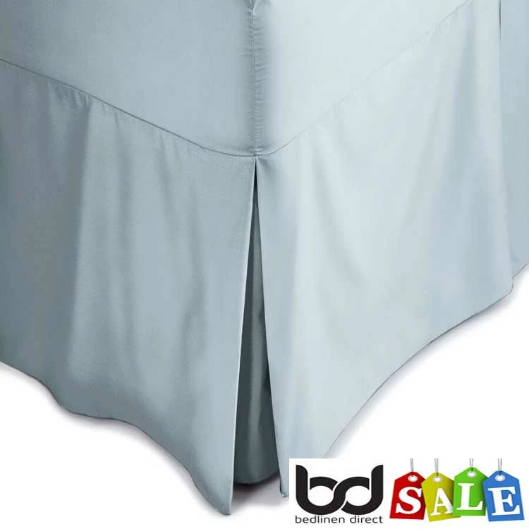 Polycotton Bed Valances Polycotton Bed Valances -Bed Linings Shop duck egg blue polycotton percale valances