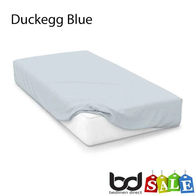 DuckEgg 200 Count Polycotton Percale Bedding DuckEgg 200 Count Polycotton Percale Bedding -Bed Linings Shop duckegg blue 200 count polycotton percale fitted sheets