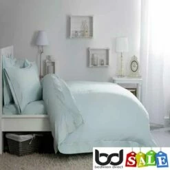 400 Thread Count Egyptian Cotton Duvet Covers -Bed Linings Shop duckegg blue 400 thread count egyptian cotton pillowcases 1