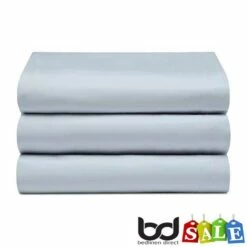 Polycotton Percale Flat Sheets -Bed Linings Shop duckegg blue polycotton flat sheet