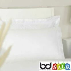 Bed Linings Shop -Bed Linings Shop egyptian cotton supercale housewife pillowcase in white