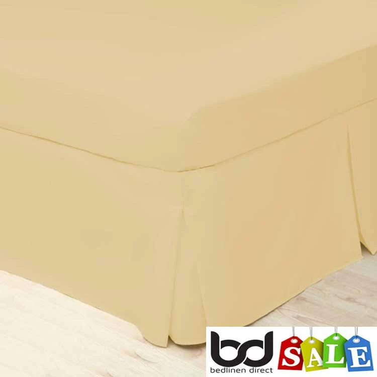 Polycotton Bed Valances Polycotton Bed Valances -Bed Linings Shop honeydew lemon polycotton percale valances