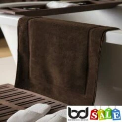 Cotton Bath Mats 6 Cotton Bath Mats -Bed Linings Shop hotel quality cotton bath mats in chocolate