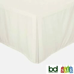 Ivory 200 Thread Count Egyptian Cotton Bedding -Bed Linings Shop ivory 200 count egyptian cotton box pleat valances