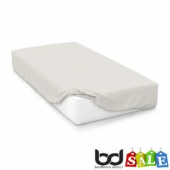 Ivory 200 Thread Count Egyptian Cotton Bedding -Bed Linings Shop ivory 200 count egyptian cotton fitted sheets