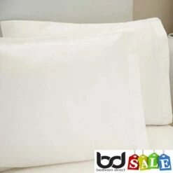 Ivory 500 Thread Count Cotton Rich Bedding -Bed Linings Shop ivory 500 count cotton rich pillowcase pairs