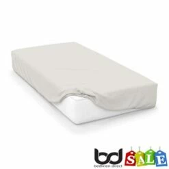 Ivory 500 Thread Count Cotton Rich Bedding -Bed Linings Shop ivory 500 thread count cotton rich fitted sheets