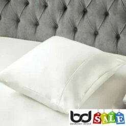 Ivory 600 Thread Count Cotton Sateen Bedding -Bed Linings Shop ivory 600 thread count cotton sateen square pillowcase