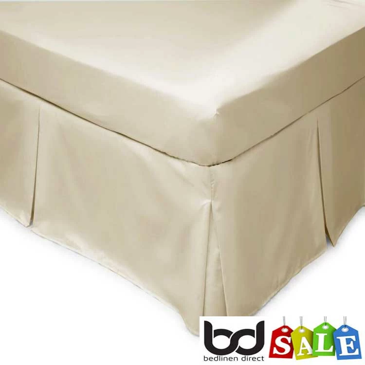 Polycotton Bed Valances Polycotton Bed Valances -Bed Linings Shop ivory polycotton percale valances