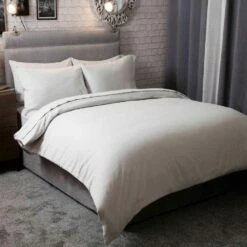 15" Deep Brushed Cotton Flannelette Fitted Sheets 5 15" Deep Brushed Cotton Flannelette Fitted Sheets -Bed Linings Shop light grey brushed cotton extra deep fitted sheets