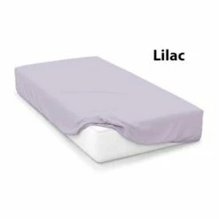 200 Thread Count Cotton Percale Extra Deep Fitted Sheets -Bed Linings Shop lilac cotton percale fitted sheet