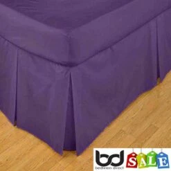 Mauve 200 Count Polycotton Percale Bedding -Bed Linings Shop mauve 200 thread count polycotton percale valance