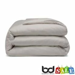 Mushroom 200 Count Polycotton Percale Bedding