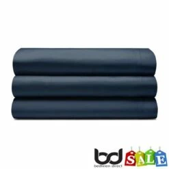 Navy Blue 200 Thread Count Egyptian Cotton Bedding -Bed Linings Shop navy blue 200 count egyptian cotton flat sheets