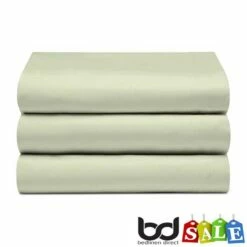 Polycotton Percale Flat Sheets -Bed Linings Shop olive green polycotton percale flat sheet