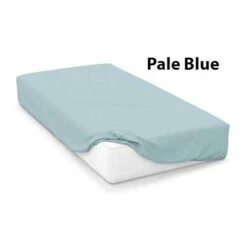 200 Thread Count Cotton Percale Extra Deep Fitted Sheets -Bed Linings Shop pale blue cotton percale fitted sheet
