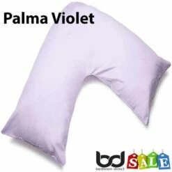 V Shape Orthopaedic Polycotton Percale Pillowcases -Bed Linings Shop palma violet v shape orthopaedic pillowcase
