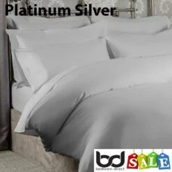 200 Thread Count Egyptian Cotton Duvet Cover Sets -Bed Linings Shop platinum 200 thread count egyptian cotton duvet cover sets