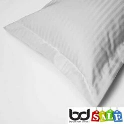 Platinum 540 Thread Count Satin Stripe Cotton Bedding -Bed Linings Shop platinum 540 thread count cotton stripe oxford pillowcase