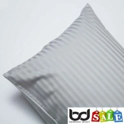 Platinum 540 Thread Count Satin Stripe Cotton Bedding -Bed Linings Shop platinum 540 thread count cotton stripe pillowcase pair