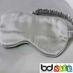 Mulberry Silk Eye Masks -Bed Linings Shop platinum silver silk eye masks