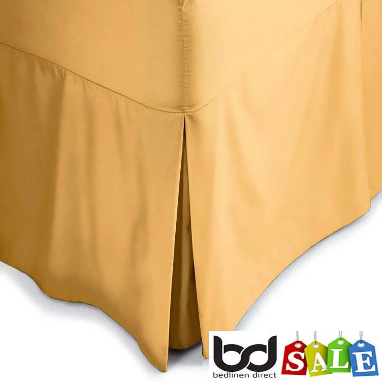 Polycotton Bed Valances Polycotton Bed Valances -Bed Linings Shop saffron polycotton percale valances