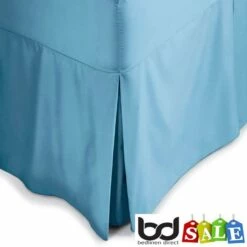 Polycotton Bed Valances 16 Polycotton Bed Valances -Bed Linings Shop sky blue polycotton percale valances