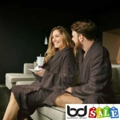Madison Hotel Cotton Bath Robes -Bed Linings Shop slate hotel quality cotton bath robes