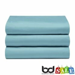Teal Blue 200 Count Polycotton Percale Bedding -Bed Linings Shop teal blue 200 count polycotton percale flat sheets