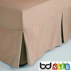 Walnut Whip 200 Count Polycotton Percale Bedding 5 Walnut Whip 200 Count Polycotton Percale Bedding -Bed Linings Shop walnut 200 count polycotton percale fitted valance sheet