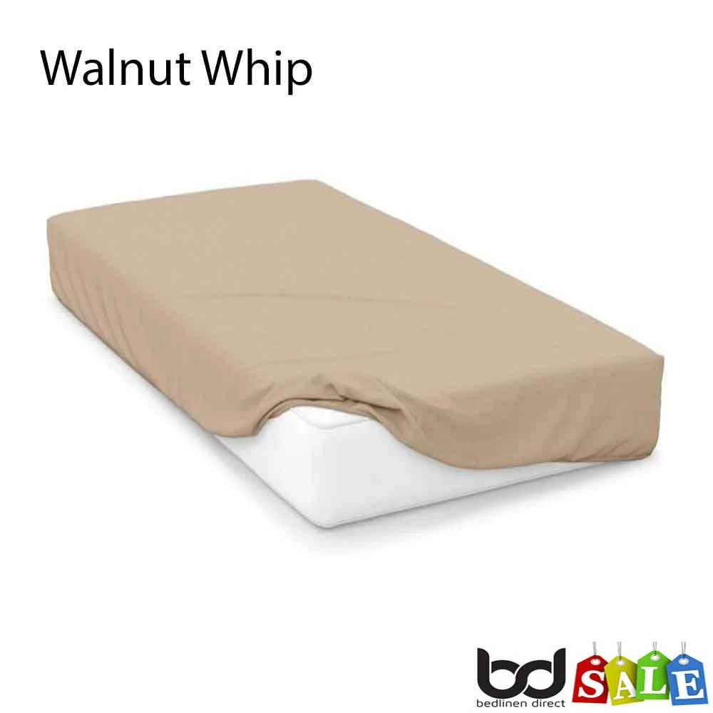 Walnut Whip 200 Count Polycotton Percale Bedding Walnut Whip 200 Count Polycotton Percale Bedding -Bed Linings Shop walnut whip 200 count polycotton percale fitted sheets