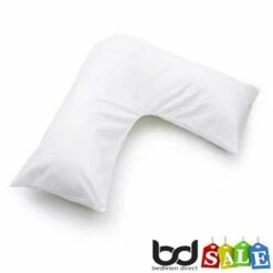 White 200 Count Polycotton Percale Bedding -Bed Linings Shop white 200 count polycotton percale orthopaedic pillowcase