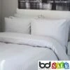 540 Thread Count Hotel Stripe Cotton Duvet Sets -Bed Linings Shop white 540 thread count satin stripe cotton duvet set