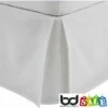 Polycotton Bed Valances -Bed Linings Shop white polycotton percale valances