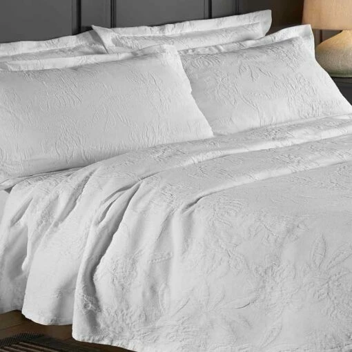 Richmond Matelasse Cotton Bedspreads -Bed Linings Shop white richmond cotton bedspreads
